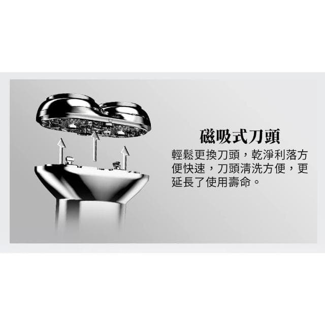 USB電動刮鬍刀 GP-RE001 IPX4防水 磁吸式刀頭 乾濕兩用 電鬍刀 刮鬍刀 便攜式刮鬍刀 鋅合金 外出