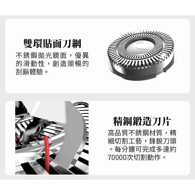 USB電動刮鬍刀 GP-RE001 IPX4防水 磁吸式刀頭 乾濕兩用 電鬍刀 刮鬍刀 便攜式刮鬍刀 鋅合金 外出