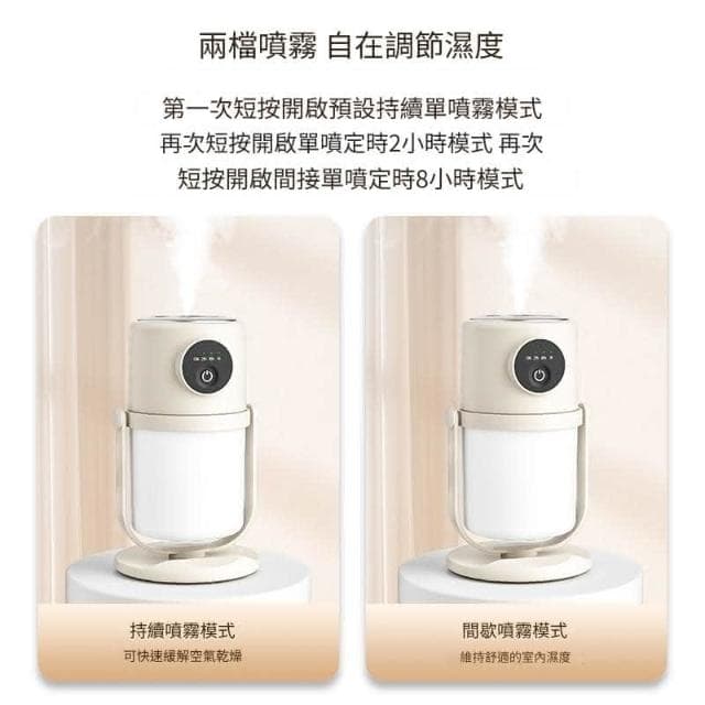 新款加濕器 智能家用大容量霧化器 USB靜音夜燈 小型空氣凈化加濕器 可旋轉加濕器 水氧機 兒童加濕器