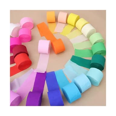 PARTIDO DIY 生日佈置手拋彩帶卷1入送點膠生日道具 畢業禮物 派對彩帶 彩帶拉炮 手環蜘蛛絲 開幕 畢業彩帶
