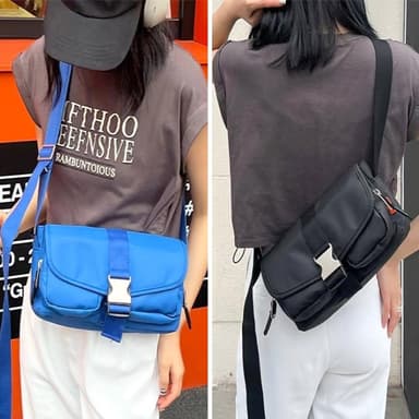 【LEEHER】女生/包包/斜背包/小方包/工裝包/休閒包包/防水小包/黑色斜背包/白色小包/大容量側背包/情侶包包/男生包包/小禮物