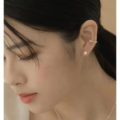 【A&R】S999純銀琺瑯花五片轉珠耳環(招桃花 粉色 鎖珠 螺絲 鎖式 耳扣 抗過敏 生日 情人節 禮物)