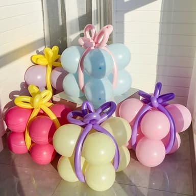 PARTIDO 聖誕裝飾多款DIY禮物氣球1組(氣球 禮物 聖誕 裝飾 氣球盒 生日 氣球 派對 佈置 耶誕 禮物 聖誕節)