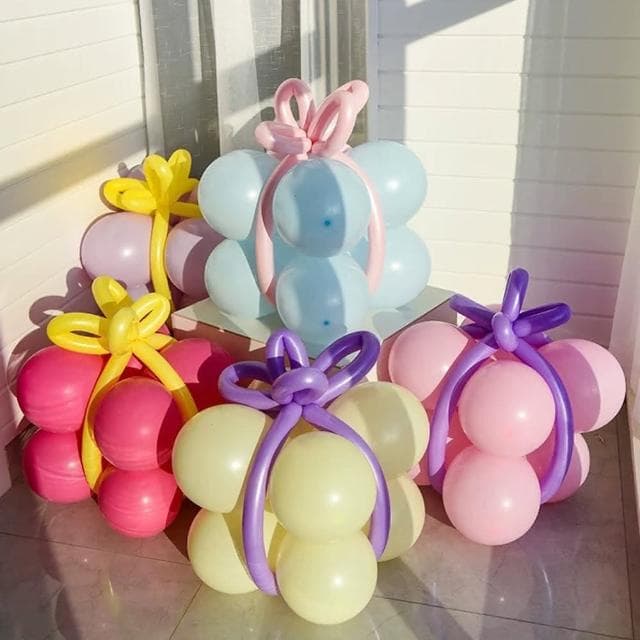 PARTIDO 聖誕裝飾多款DIY禮物氣球1組(氣球 禮物 聖誕 裝飾 氣球盒 生日 氣球 派對 佈置 耶誕 禮物 聖誕節)