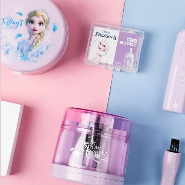【Disney】奢華冰雪奇緣 迪士尼 公主系列 文具組 聖誕節文具組 聖誕禮物 文具組 禮物 鉛筆 保溫瓶 剪刀(迪士尼)