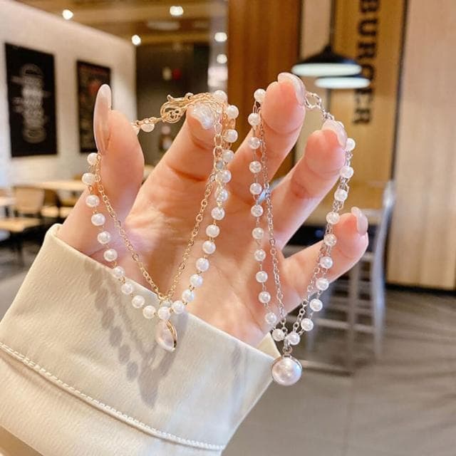 氣質 珍珠 星球 幾何 甜美 手鍊 手環 可愛手鍊 閨蜜手鍊 畢業禮物 情侶手鍊 韓國新款手鍊 東大(珍珠)