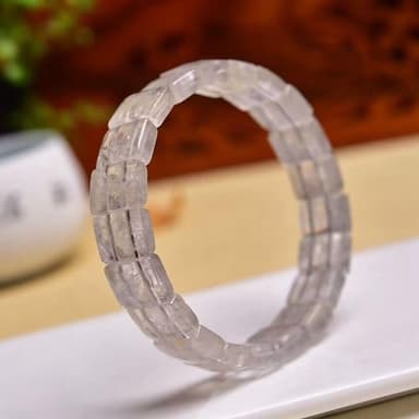 【Paiya 派亞】雲水晶手排手鏈 簡約大方顔色水潤 男女款飾品手串送禮好物/交換禮物