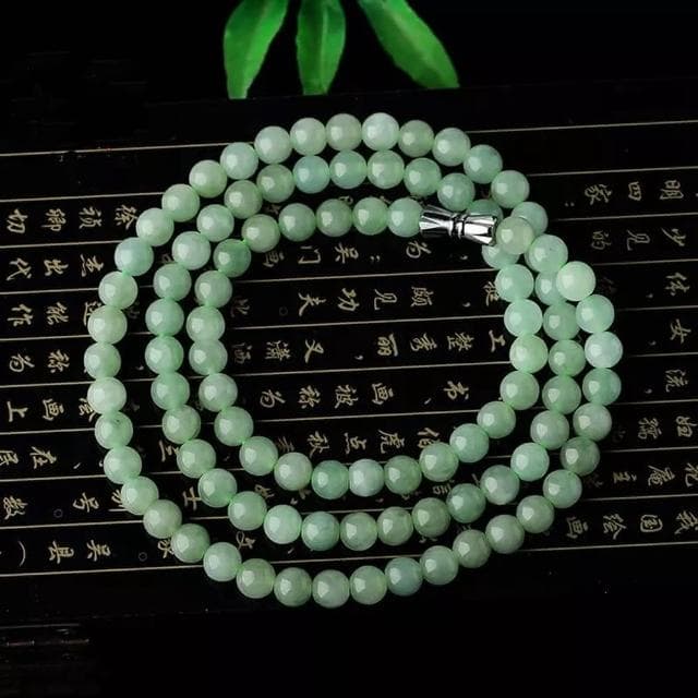 【Paiya 派亞】8mm純色手串緬甸A貨翡翠項鏈交換禮物/過年送禮
