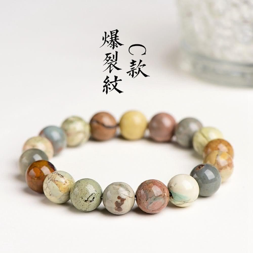 【Paiya 派亞】8-12mm爆裂紋阿拉善粒圓珠手串手鏈交換禮物/過年送禮
