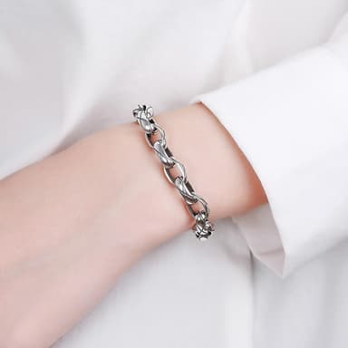 【KT DADA】手飾品 個性手鍊 禮物 手鏈 純銀手鍊 情侶手鏈 閨蜜手鍊 銀手鍊 純銀手飾 日系手鍊 菱格紋手鍊