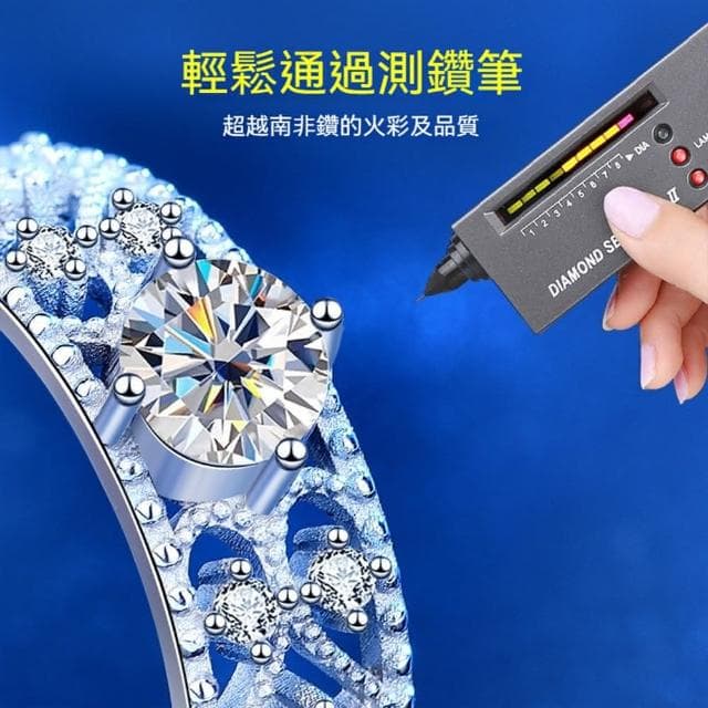 【KT DADA】生日禮物 情侶禮物 女生禮物 銀戒指 莫桑石戒指 鏤空戒指 歐美戒指 開口戒指 可調式戒指
