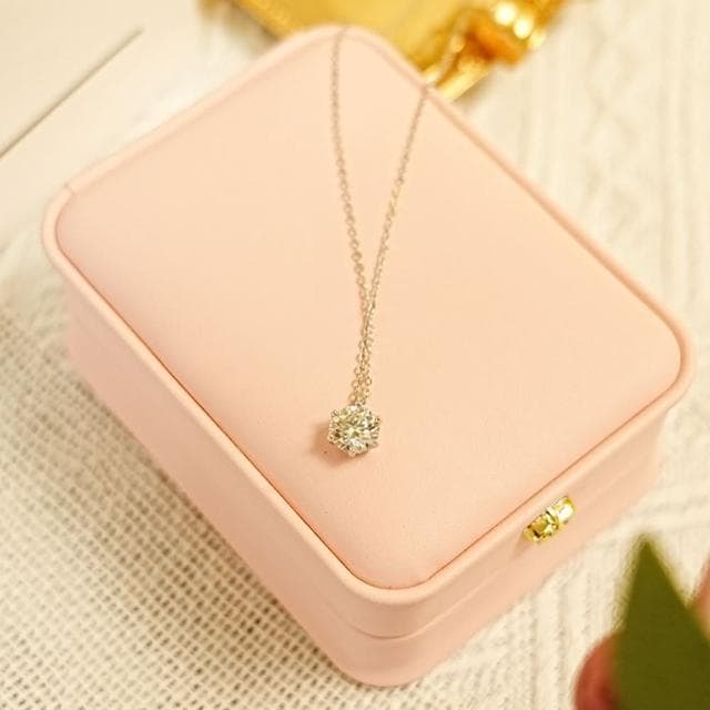【MoonDy】女生項鍊 鎖骨鍊 莫桑石項鍊 純銀項鍊 百搭吊墜 小眾設計 珠寶 情人節飾品 伴娘禮物 生日禮物