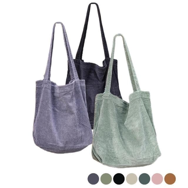 【LEESA】燈芯絨包包\包包\托特包\購物袋\女生單肩包\大容量包包\a4包\休閒肩背包\洗水包包\復古包包\情侶包\小禮物