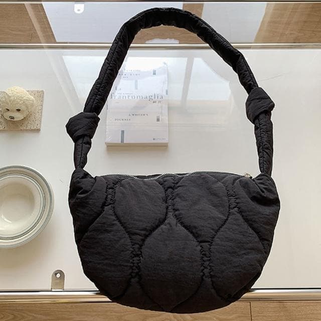 【MoonDy】包包 斜背包 水餃包 托特包 餃子包 黑色斜背包 大容量包包 復古斜背包 尼龍包包 休閒餃子包 斜背水餃包 禮物