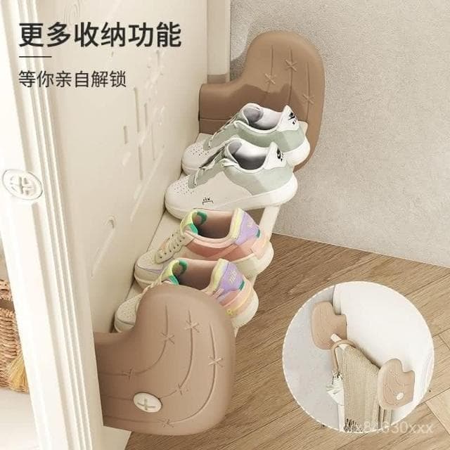 奶油風 高顔值衣櫃 安裝服務哈比樹兒童衣櫃家用臥室收納置物櫃寶寶簡易大衣櫥嬰兒衣服儲物櫃 衣櫃