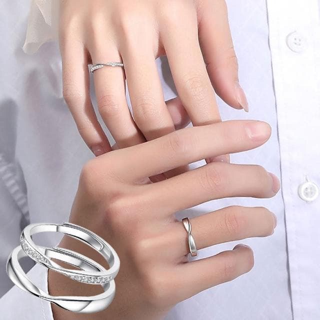 【KT DADA】戒指 指環 對戒 戒指女生 戒指男 情侶戒指 純銀戒指 情侶對戒 玫瑰金戒指 生日禮物 開口戒指