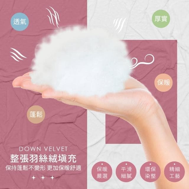 【Galatea 葛拉蒂】羽絲絨雙人可水洗保暖冬被 6x7尺(多款任選)