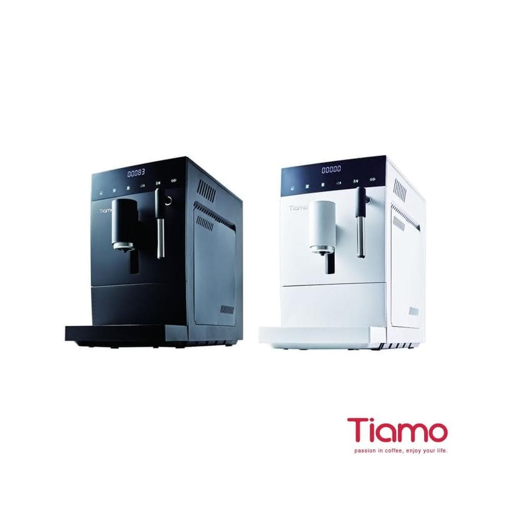 【Tiamo】伴桌｜TR101 義式全自動咖啡機-白色 ( 咖啡機 全自動咖啡機 濃縮咖啡 美式咖啡 奶泡)