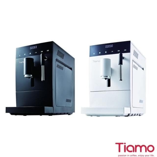 【Tiamo】伴桌｜TR101 義式全自動咖啡機-白色 ( 咖啡機 全自動咖啡機 濃縮咖啡 美式咖啡 奶泡)