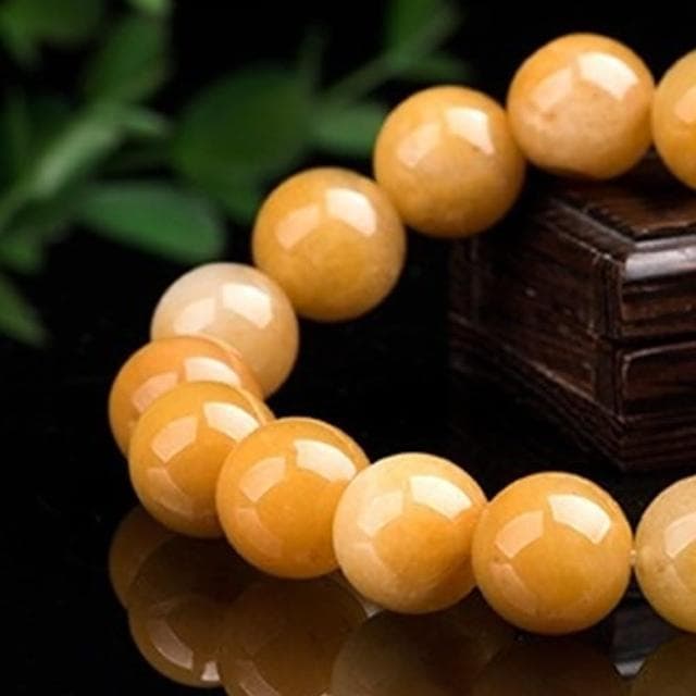 【MoonDy】玉石 手串 手鍊 手環 水晶手鍊 招桃花 手鍊串珠 金絲玉 黃玉手鍊 招財納福 保平安 送媽媽 女生生日禮物