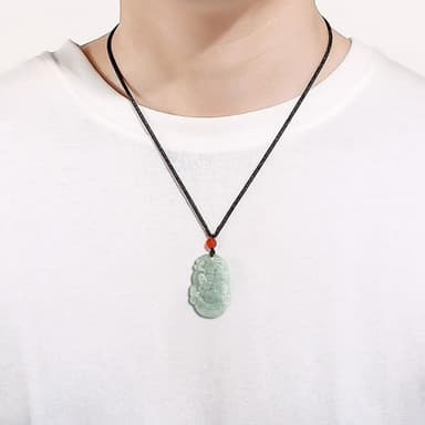 【MoonDy】翡翠 飾品 吊墜 吊飾 玉石項鍊 招財納福 保平安 翡翠項鍊 十二生肖 情侶項鍊 男女同款 小禮物 生日禮物
