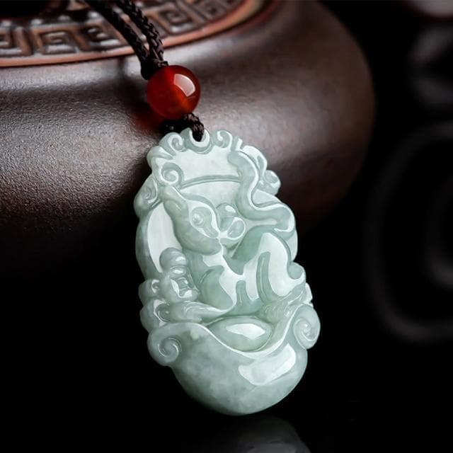 【MoonDy】翡翠 飾品 吊墜 吊飾 玉石項鍊 招財納福 保平安 翡翠項鍊 十二生肖 情侶項鍊 男女同款 小禮物 生日禮物