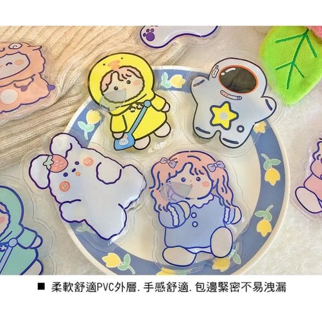 卡通造型即熱暖手寶 自發熱暖手袋 掰掰熱 暖暖包 免充電可重復使用(款式隨機出貨)
