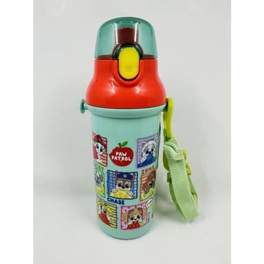 【Skater】附揹帶/姓名貼 日本2023 綠色汪汪隊 480ml 兒童直飲式水壺 (交換禮物 聖誕禮物 銀離子 PSB5SANAG)