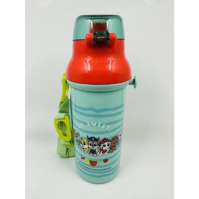 【Skater】附揹帶/姓名貼 日本2023 綠色汪汪隊 480ml 兒童直飲式水壺 (交換禮物 聖誕禮物 銀離子 PSB5SANAG)