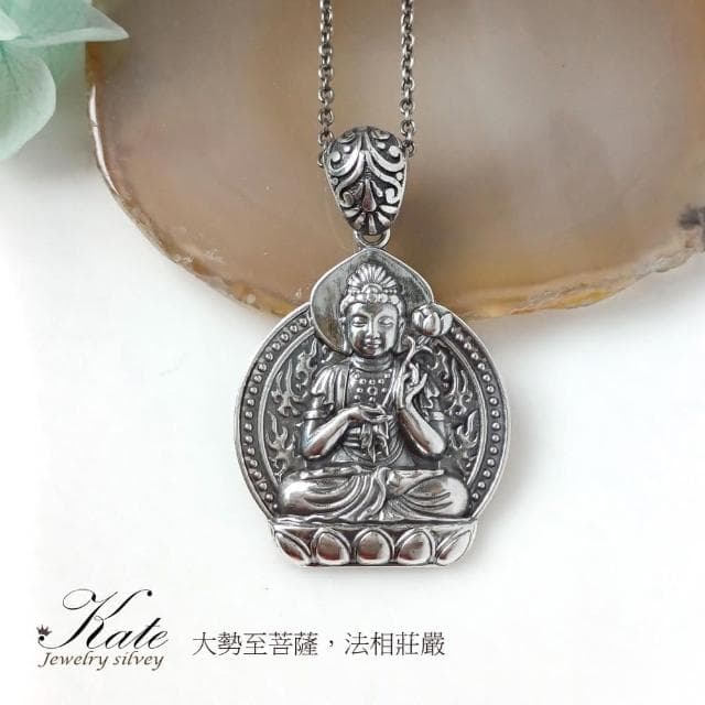 【KATE】銀飾 大勢至菩薩波羅蜜多心經純銀項鍊 心經 生肖馬本命佛 佛牌 純銀項鍊 佛牌項鍊 生日禮物 特別禮物