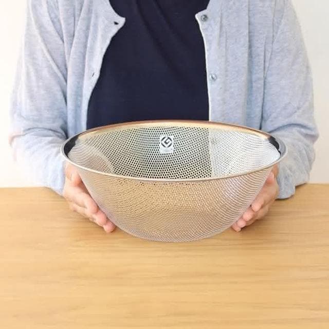 【柳宗理】日本高質感不鏽鋼濾網27cm(交換禮物 聖誕禮物 濾水盆 篩網)