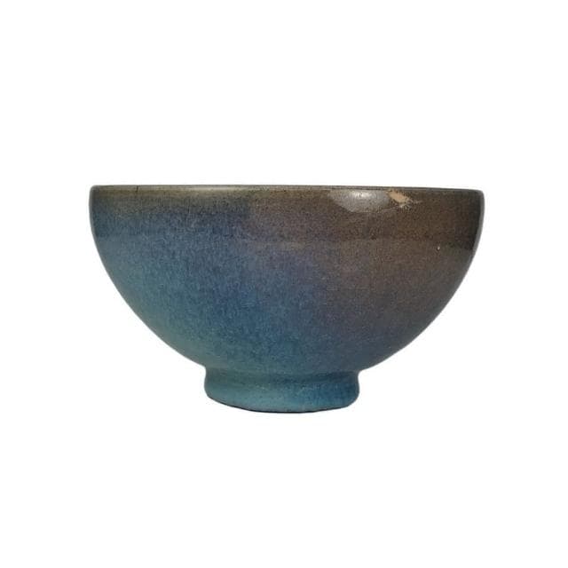 《博古珍藏》宋 鈞窯天藍釉紫紅斑碗 老件瓷器 早期收藏