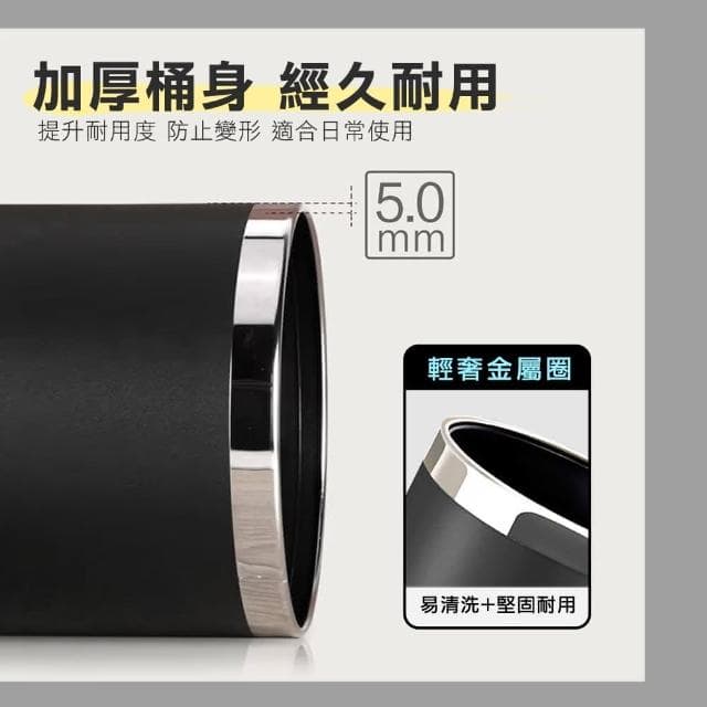 居家用品 無蓋垃圾桶 大口清潔筒 質感垃圾桶 時尚垃圾桶 浴室垃圾桶 飯店 臥室垃圾桶 交換禮物 185-TCBPC