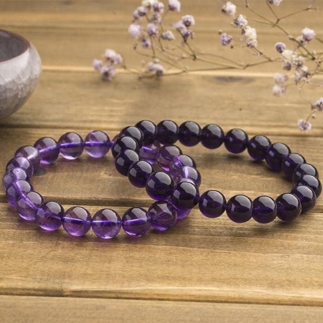 【Paiya 派亞】9-10mm烏拉圭紫水晶淺色手串飾品單圈女款交換禮物/過年送禮