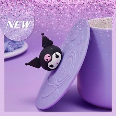 【SANRIO 三麗鷗】酷洛米杯蓋HOT可愛杯蓋耐熱矽膠杯墊女孩生日禮物女兒孫女禮物閨蜜朋友粉紫正版授權