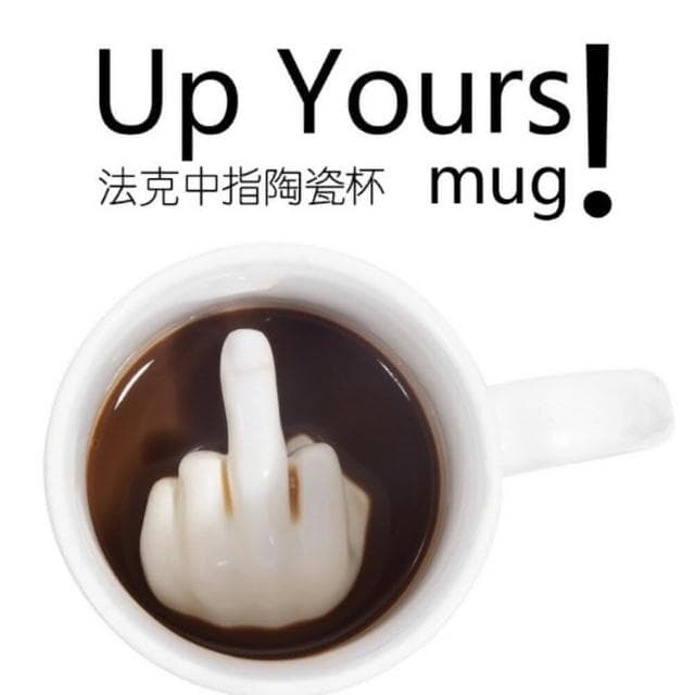 創意中指杯法克杯陶瓷個性創意馬克杯 搞怪杯子聖誕情人節生日禮物(搞怪杯子聖誕情人節生日禮物)