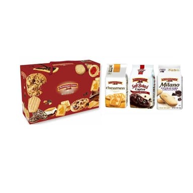 【Pepperidge Farm 琣伯莉】新春賀喜禮盒3包/組(隨機出貨/美國經典餅乾/送禮自用兩相宜)
