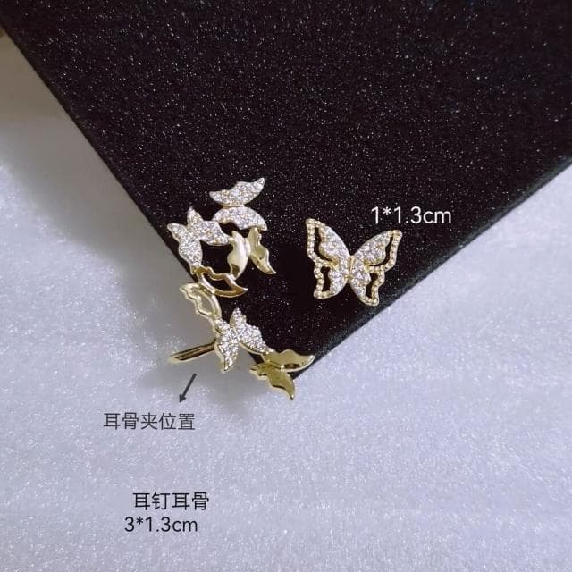 {遇見臻品}BG163五角星貝殼耳飾百搭耳環貓頭鷹耳扣超仙森系蝴蝶超閃耳飾小眾氣質精緻個性耳環耳環貓頭鷹耳扣蝴蝶耳環