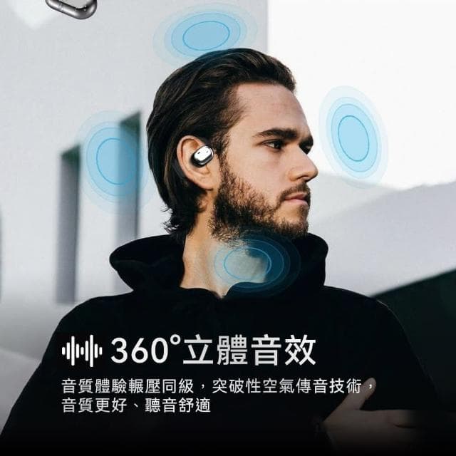 K30耳掛式藍牙耳機 ENC通話降噪(藍牙5.3 氣傳導 立體音效 無感佩戴 防水抗汗 無線耳機 運動耳機)