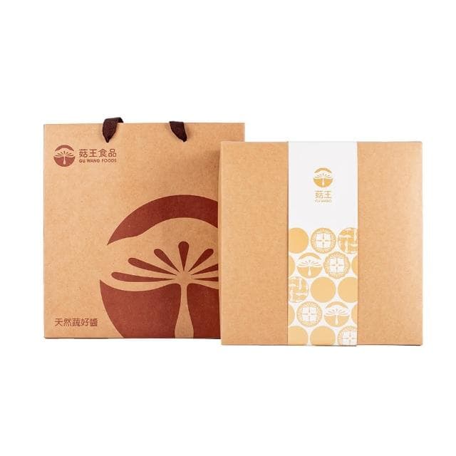 【菇王】兩入組禮盒-香菇素蠔油300ml +發現味噌高湯300ml (年節/伴手禮/春節送禮/送禮推薦/素食)