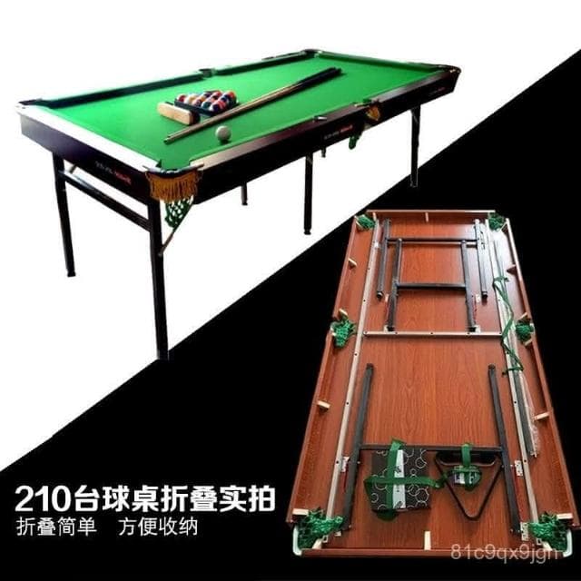 免運 練習撞球檯 三閤一桌球檯 仿紅木210成人訓練臺球桌 180家用折疊桌球 160兒童智力禮物 撞球桌 折疊桌球臺