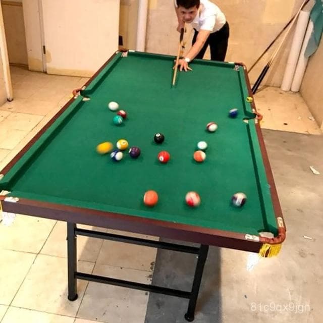 免運 練習撞球檯 三閤一桌球檯 仿紅木210成人訓練臺球桌 180家用折疊桌球 160兒童智力禮物 撞球桌 折疊桌球臺
