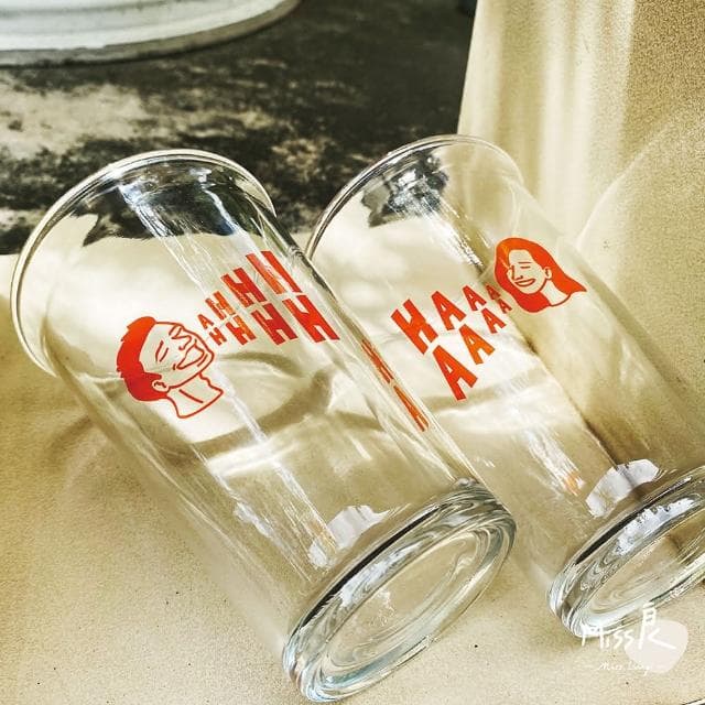 Miss良 玻璃杯 茶杯 果汁杯 啊啊 哈哈 咖啡杯 飲品 入厝禮物 附獨立紙盒包裝 啤酒杯 冷飲杯 交換禮物