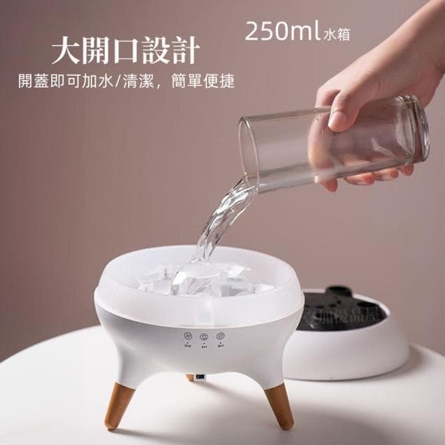 動感水母香薰機 水母煙圈加濕器 淨化空氣 音樂律動 帶七彩氛圍燈 精油噴霧器 香氛機 擴香機 香氛噴霧