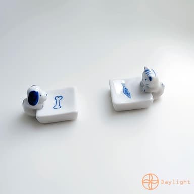 【Daylight】日式筷架 筷子架 陶瓷筷架 交換禮物 貓咪筷架 婚禮小物 狗狗筷架