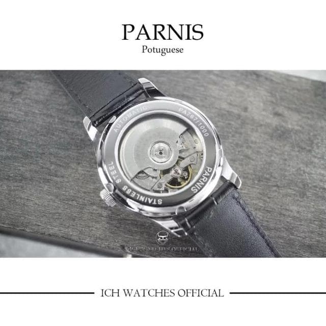 ICHco 實體門市 瑞士Parnis Portuguese類陀飛輪款飛行錶機械錶-男錶女錶手錶正裝錶潛水錶生日禮物父親節禮物情人節禮物