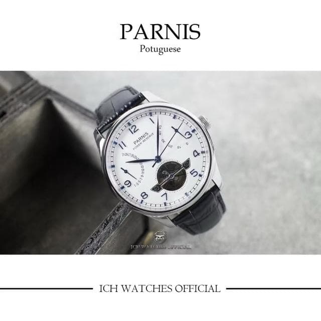 ICHco 實體門市 瑞士Parnis Portuguese類陀飛輪款飛行錶機械錶-男錶女錶手錶正裝錶潛水錶生日禮物父親節禮物情人節禮物