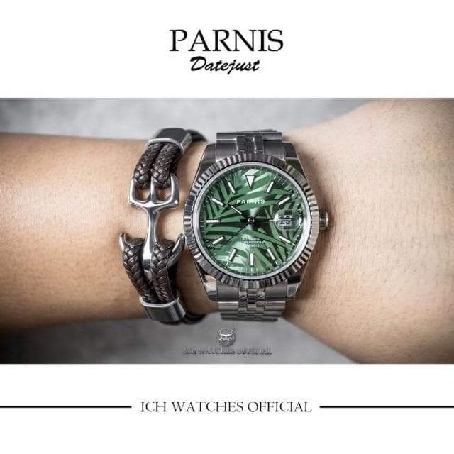ICHco 實體門市  瑞士Parnis Datejust系列經典大三針腕錶-女錶手錶男錶datedate父親節禮物情人節禮物生日禮物