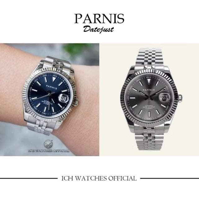 ICHco 實體門市  瑞士Parnis Datejust系列經典大三針腕錶-女錶手錶男錶datedate父親節禮物情人節禮物生日禮物