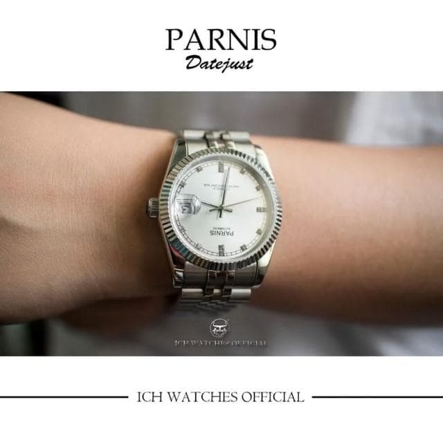 ICHco 實體門市  瑞士Parnis Datejust系列經典大三針腕錶-女錶手錶男錶datedate父親節禮物情人節禮物生日禮物